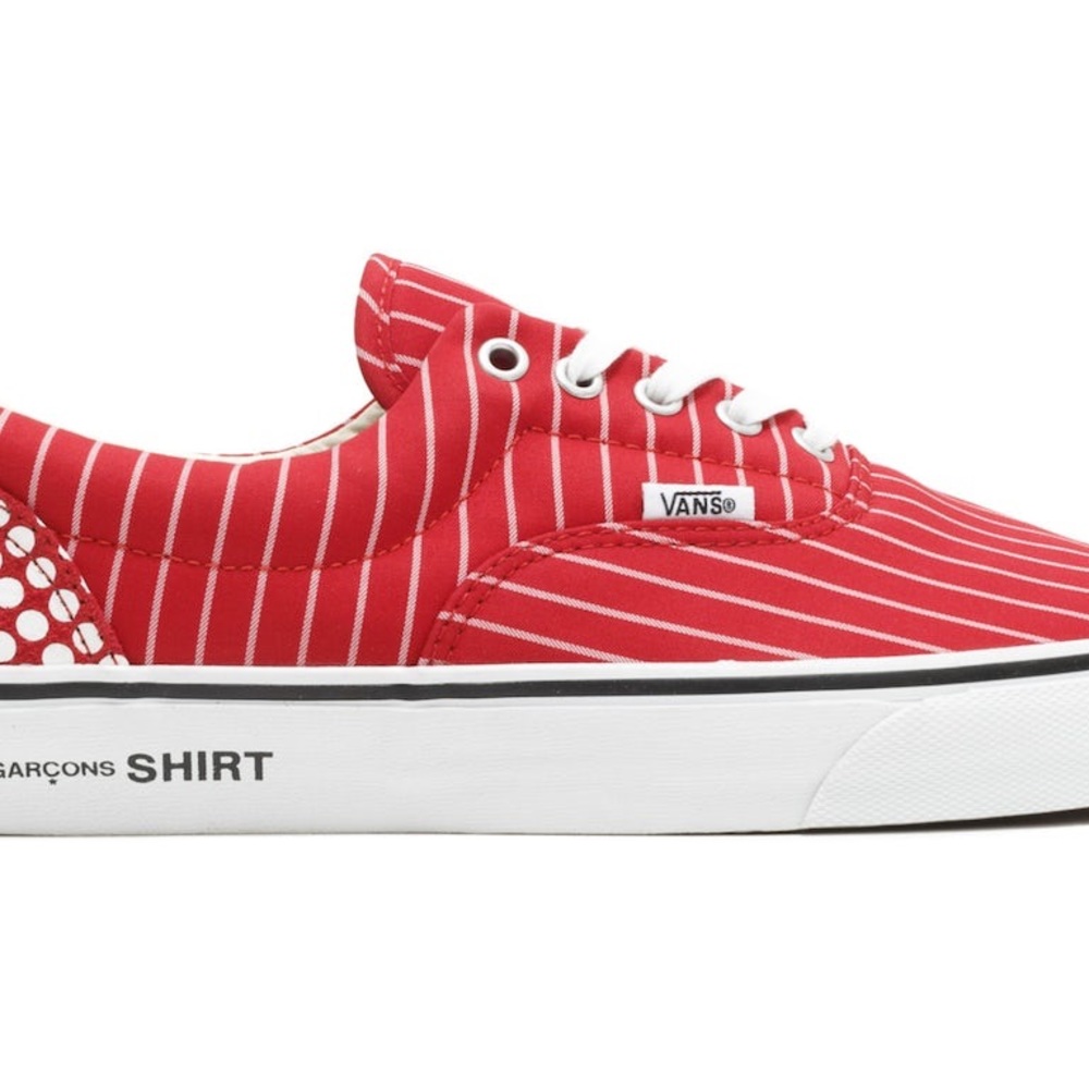 Supreme x CDG x Vans Era Harold Hunter Pinstripe Red Size Women’s 8 Men’s 6.5